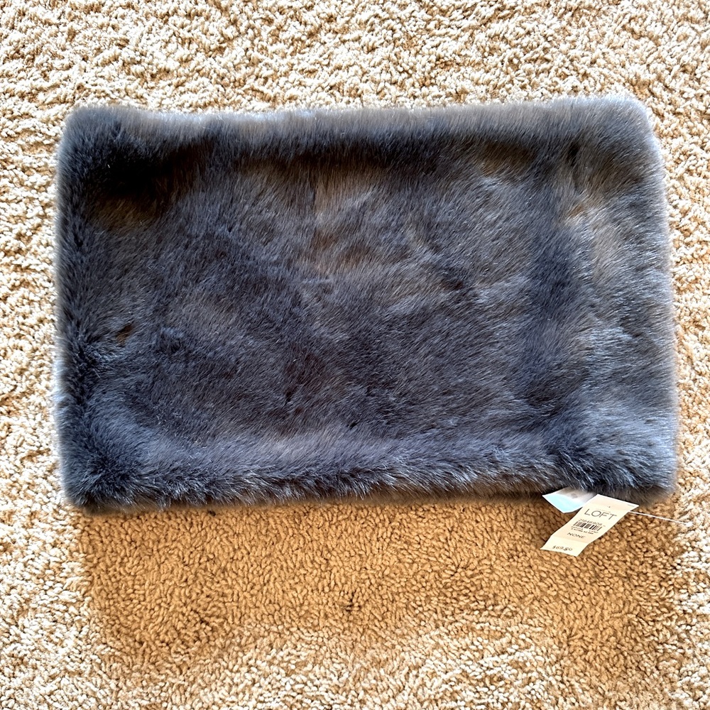 Loft faux fur infinity scarf